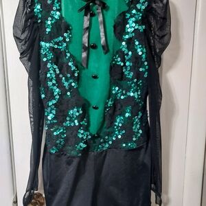 Weissman Green and Black Dance Costume